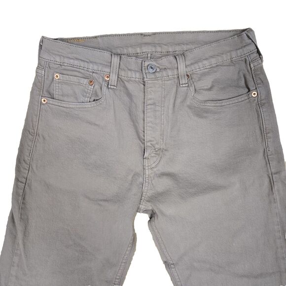 Levi’s 505 Men’s Jeans 30X30 Khaki Beige Tan Straight Leg Denim Fast Shipping! - Picture 3 of 10